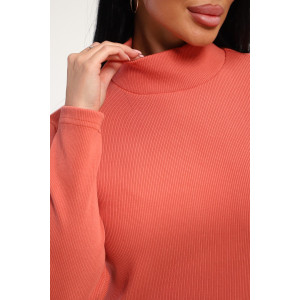 Водолазка женская №74721 кашкорсе (р-ры: 46-56) терракотовый