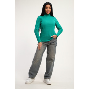 Водолазка женская №74721 кашкорсе (р-ры: 46-56) морская волна