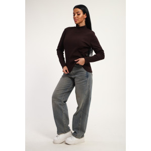 Водолазка женская №74721 кашкорсе (р-ры: 46-56) шоколадный