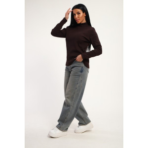 Водолазка женская №74721 кашкорсе (р-ры: 46-56) шоколадный