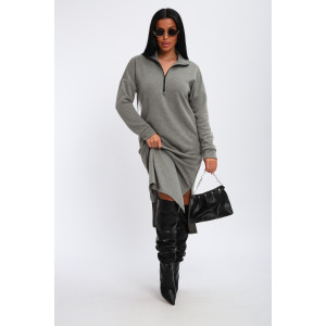 Платье женское "Полина" ангора (р-ры: 42-52) серый