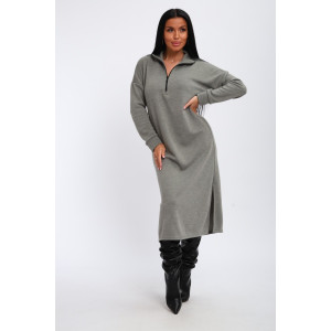 Платье женское "Полина" ангора (р-ры: 42-52) серый