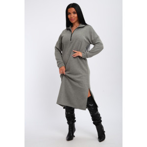 Платье женское "Полина" ангора (р-ры: 42-52) серый