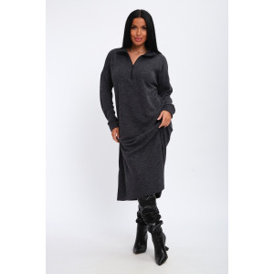 Платье женское "Полина" ангора (р-ры: 42-52) темно-серый Платье женское "Полина" ангора (р-ры: 42-52) темно-серый