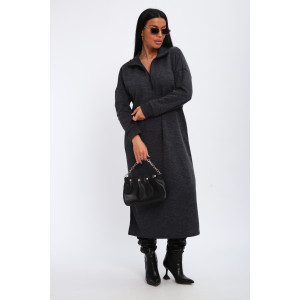 Платье женское "Полина" ангора (р-ры: 42-52) темно-серый Платье женское "Полина" ангора (р-ры: 42-52) темно-серый