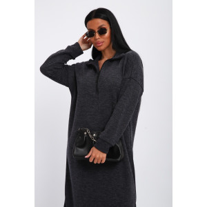 Платье женское "Полина" ангора (р-ры: 42-52) темно-серый Платье женское "Полина" ангора (р-ры: 42-52) темно-серый