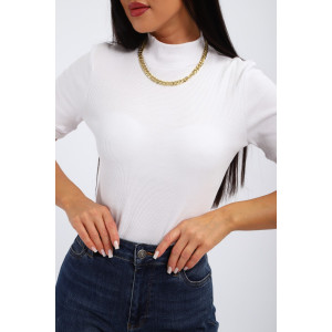 Водолазка женская №32105 рибана (р-ры: 44-58) белый Водолазка женская №32105 рибана (р-ры: 44-58) белый