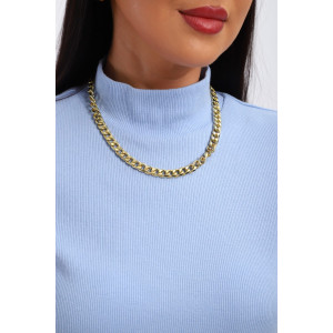 Водолазка женская №32105 рибана (р-ры: 44-58) голубой