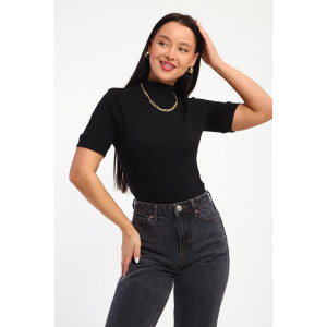 Водолазка женская №32105 рибана (р-ры: 44-58) черный