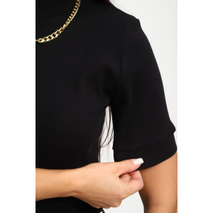 Водолазка женская №32105 рибана (р-ры: 44-58) черный