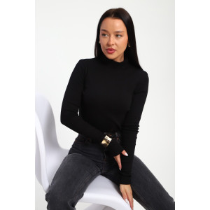 Водолазка женская №32104 рибана (р-ры: 44-58) черный