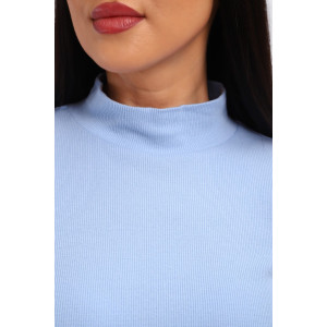 Водолазка женская №32104 рибана (р-ры: 44-58) голубой