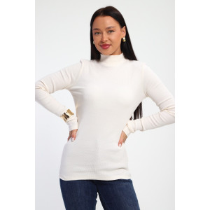 Водолазка женская №32104 рибана (р-ры: 44-58) кремовый