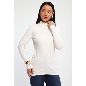 Водолазка женская №32104 рибана (р-ры: 44-58) кремовый