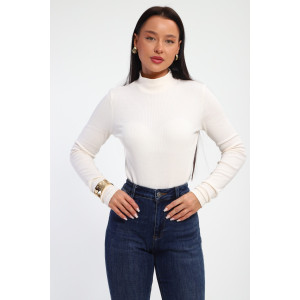 Водолазка женская №32104 рибана (р-ры: 44-58) кремовый