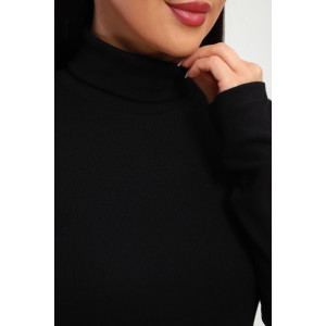 Водолазка женская №32103 рибана (р-ры: 44-58) черный