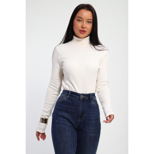 Водолазка женская №32103 рибана (р-ры: 44-58) кремовый