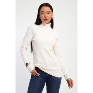 Водолазка женская №32103 рибана (р-ры: 44-58) кремовый