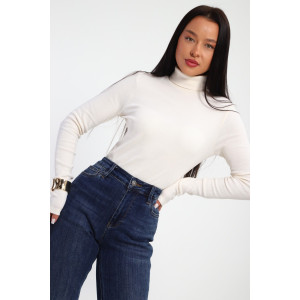 Водолазка женская №32103 рибана (р-ры: 44-58) кремовый