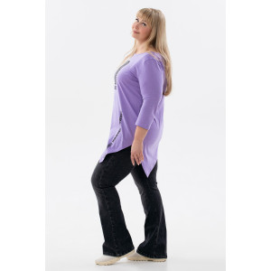 Туника женская №057907 "Т-хвост" кулирка (р-ры: 46-60) сиреневый