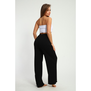 Брюки женские №26017 лапша (р-ры: 44-56) черный