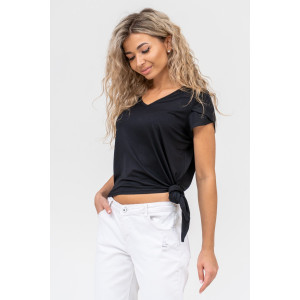 Футболка женская №36574 вискоза (р-ры: 44-54) черный