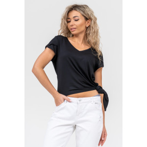 Футболка женская №36574 вискоза (р-ры: 44-54) черный