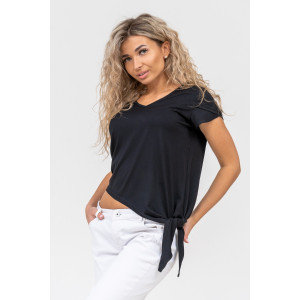 Футболка женская №36574 вискоза (р-ры: 44-54) черный