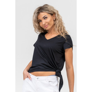 Футболка женская №36574 вискоза (р-ры: 44-54) черный