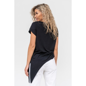 Футболка женская №36574 вискоза (р-ры: 44-54) черный