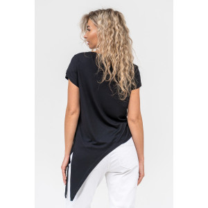 Футболка женская №36574 вискоза (р-ры: 44-54) черный