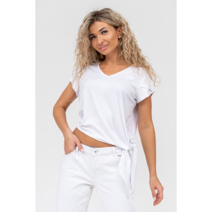 Футболка женская №36574 вискоза (р-ры: 44-54) белый