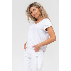 Футболка женская №36574 вискоза (р-ры: 44-54) белый