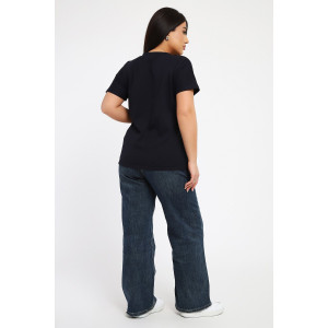 Футболка женская №105/1 кулирка (р-ры: 48-62) темно-синий