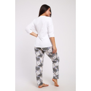 Костюм двойка женский КД098 кулирка (р-ры: 48-58) бежевый