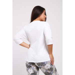 Костюм двойка женский КД098 кулирка (р-ры: 48-58) бежевый