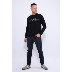 Лонгслив мужской ЛМ099 кулирка (р-ры: 46-66) синий