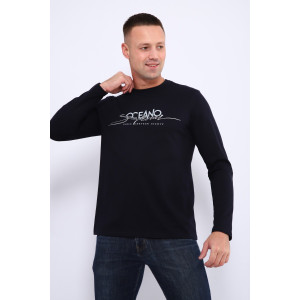 Лонгслив мужской ЛМ099 кулирка (р-ры: 46-66) синий