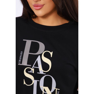 Лонгслив женский ЛЖ094 кулирка (р-ры: 44-58) черный Лонгслив женский ЛЖ094 кулирка (р-ры: 44-58) черный