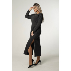 Платье женское П169 футер с лайкрой (последний размер) антрацит 44,50,52,56,58