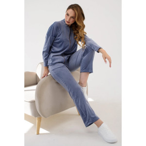 Костюм двойка женский "Домашний 2" 2252-В трикотаж (последний размер) лавандовый 54