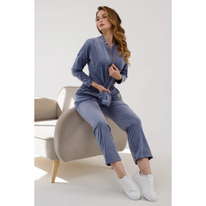 Костюм двойка женский "Домашний 2" 2252-В трикотаж (последний размер) лавандовый 54