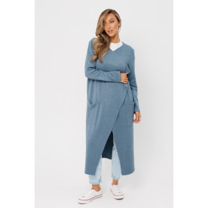 Кардиган женский Ка03 евроангора (последний размер) индиго 54 Кардиган женский Ка03 евроангора (последний размер) индиго 54