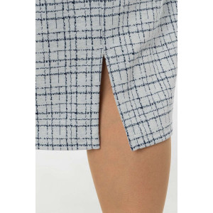 Платье женское П-177 жаккард принт (последний размер) серо-голубой 50,54,56 Платье женское П-177 жаккард принт (последний размер) серо-голубой 50,54,56