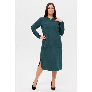 Платье женское П172 твил (последний размер) изумрудный 52,54 Платье женское П172 твил (последний размер) изумрудный 52,54