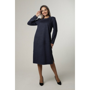 Платье женское П172 твил (последний размер) темно-синий 46,48,52