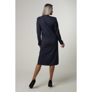 Платье женское П172 твил (последний размер) темно-синий 46,48,52