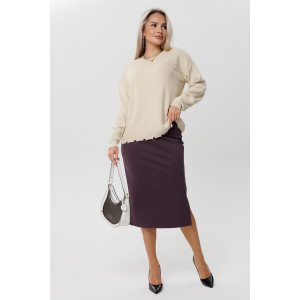 Юбка женская Ю18 нейлон (последний размер) кофейный 54