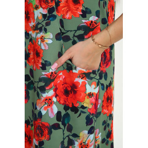 Платье женское "Эльза" масло (р-ры: 50-60) зеленый Платье женское "Эльза" масло (р-ры: 50-60) зеленый