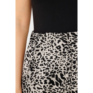 Юбка женская Ю14 вискоза (последний размер) черный леопард 52,60